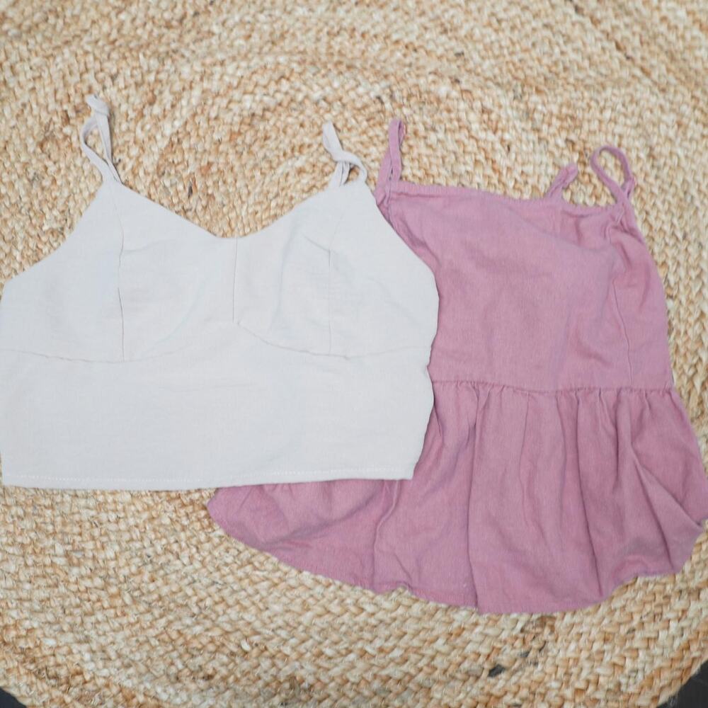 LA Hearts Babydoll Cami Tan Cami Bundle M